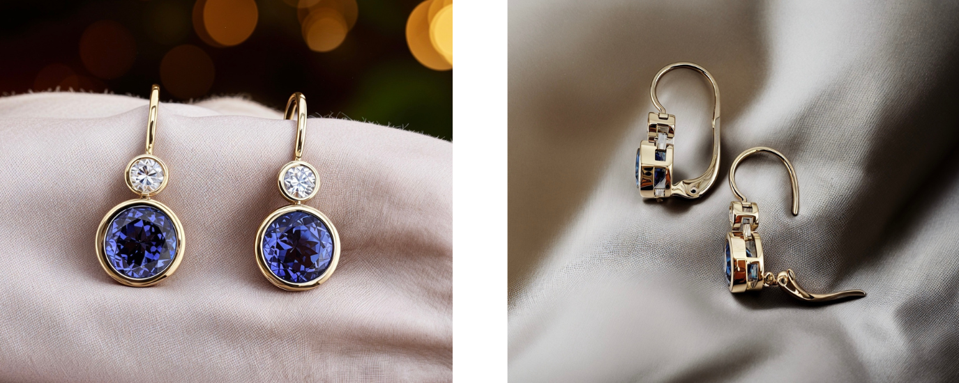 náušnice bez rhodia